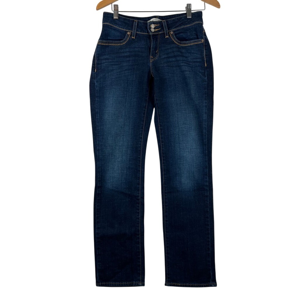 Levis 529 Curvy Straight‎ Leg Dark Wash Denim Jeans Womens 27x32